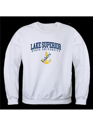 W Republic LSSU Lake Superior State University Lakers Family Fleece Crewneck Pullover Sweatshirt, Boy's, Size: 2XL, Gray
