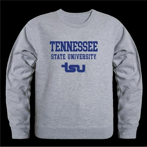 W Republic 568-390-HGY-02 Tennessee State University Tigers Seal Crewneck Sweatshirt, Heather Grey - Medium