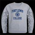 thumbnail image 1 of W Republic 568-437-HGY-03 Fort Lewis College Skyhawks Seal Crewneck Sweatshirt, Heather Grey - Large, 1 of 1