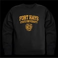 thumbnail image 1 of W Republic 568-442-BLK-03 Fort Hays State University Tigers Seal Crewneck Sweatshirt, Black - Large, 1 of 1