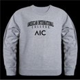 thumbnail image 1 of W Republic 568-449-HGY-05 American International College Yellow Jackets Seal Crewneck Sweatshirt, Heather Grey - 2XL, 1 of 1