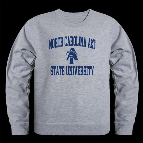 W Republic 568-470-HGY-02 North Carolina A&T State University Aggies Seal Crewneck Sweatshirt, Heather Grey - Medium