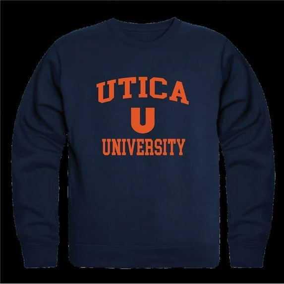 W Republic 568-492-NVY-05 Utica College Pioneers Seal Crewneck Sweatshirt, Navy - 2XL