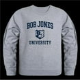 thumbnail image 1 of W Republic 568-502-HGY-03 Bob Jones University Bruins Seal Crewneck Sweatshirt, Heather Grey - Large, 1 of 1