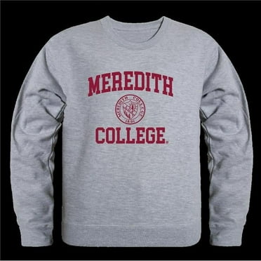 W Republic 568-541-HGY-02 Meredith College Avenging Angels Seal Crewneck Sweatshirt, Heather Grey - Medium