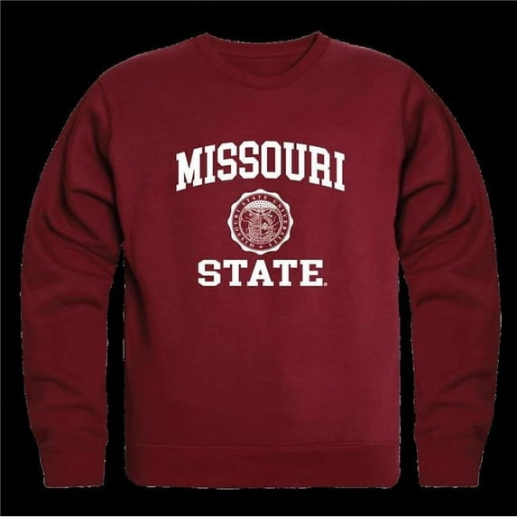 W Republic 568-547-MAR-04 Missouri State University Bears Seal Crewneck Sweatshirt, Maroon - Extra Large