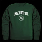 FINALFAN W Republic 568-548-FOR-04 Missouri University of Science & Technology Miners Seal Crewneck Sweatshirt, Forest Green - Extra Large