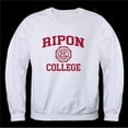 thumbnail image 1 of W Republic 568-575-WHT-04 Ripon College Red Hawks Seal Crewneck Sweatshirt, White - Extra Large, 1 of 1