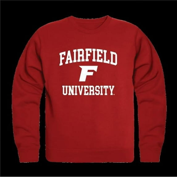 W Republic 568-641-RED-04 Fairfield University Stags Seal Crewneck Sweatshirt, Red - Extra Large