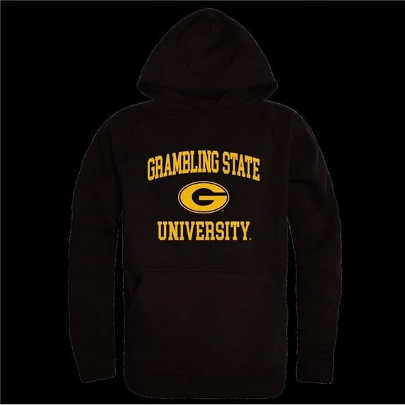 W Republic 569-170-BLK-03 Grambling State University Tigers Seal Hoodie, Black - Large