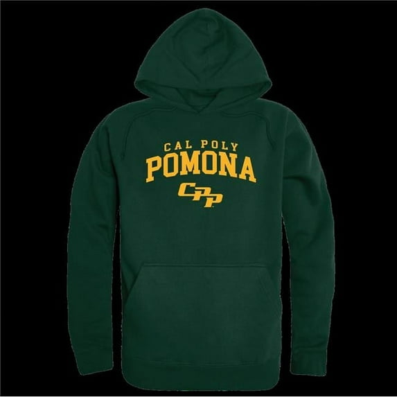 W Republic 569-201-FOR-03 California Polytechnic State University Pomona Broncos Seal Hoodie, Forest Green - Large