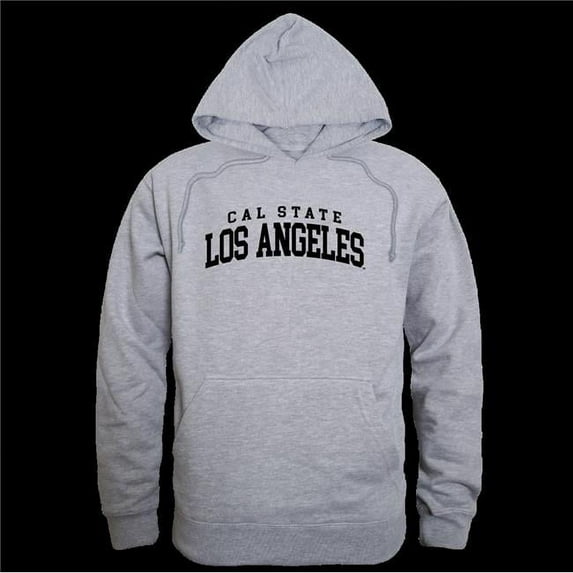 W Republic 569-202-HGY-01 California State University, Los Angeles Golden Eagles Seal Hoodie, Heather Grey - Small