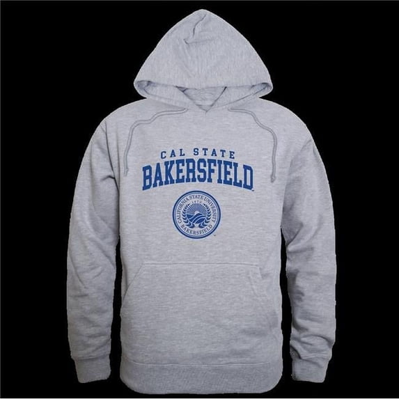 W Republic 569-203-HGY-03 California State University, Bakersfield Roadrunners Seal Hoodie, Heather Grey - Large