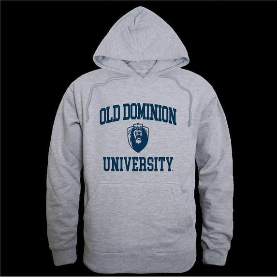 W Republic 569-228-HGY-02 Old Dominion University Monarchs Seal Hoodie, Heather Grey - Medium