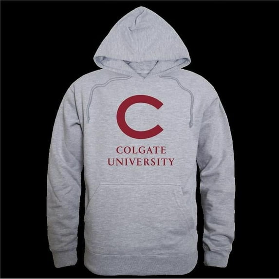 W Republic 569-283-HGY-04 Colgate University Raiders Seal Hoodie, Heather Grey - Extra Large