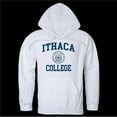 thumbnail image 1 of W Republic 569-316-WHT-03 Ithaca College Bombers Seal Hoodie, White - Large, 1 of 1