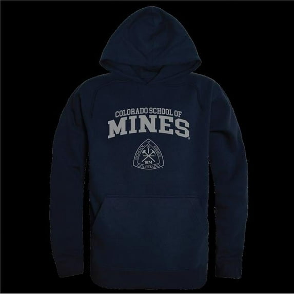 W Republic 569-422-NVY-03 Colorado State University School of Mines Orediggers Seal Hoodie, Navy - Large