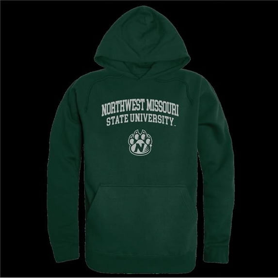 W Republic 569-440-FOR-05 Northwest Missouri State University Bearcats Seal Hoodie, Forest Green - 2XL