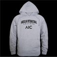 thumbnail image 1 of W Republic 569-449-HGY-05 American International College Yellow Jackets Seal Hoodie, Heather Grey - 2XL, 1 of 1