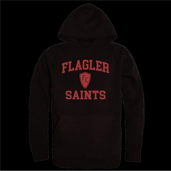 W Republic 569-466-BLK-02 Flagler College Saints Seal Hoodie, Black - Medium