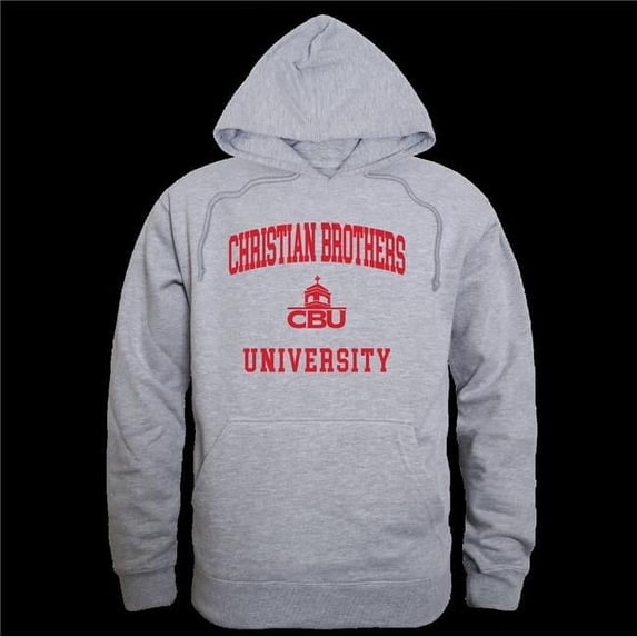 W Republic 569-510-HGY-03 California Baptist University Buccaneers Seal Hoodie, Heather Grey - Large