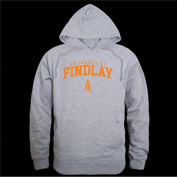 W Republic 569-518-HGY-05 University of Findlay Oilers Seal Hoodie, Heather Grey - 2XL