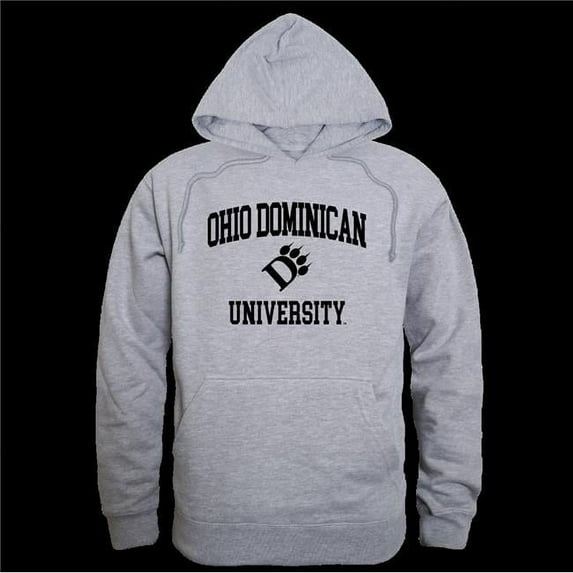 W Republic 569-563-HGY-02 Ohio Dominican University Panthers Seal Hoodie, Heather Grey - Medium