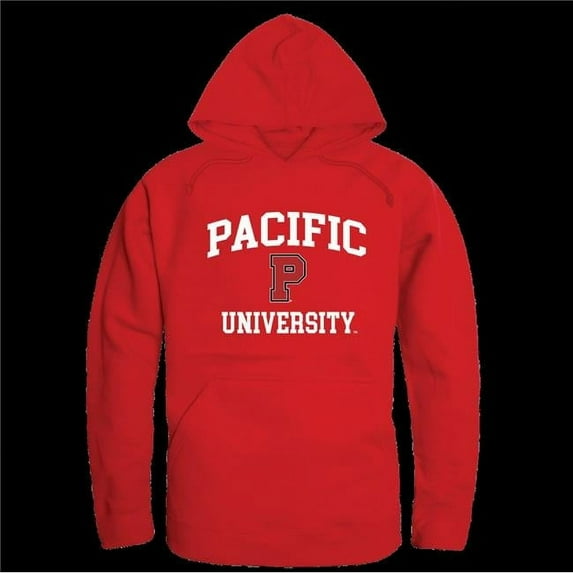 W Republic 569-567-RED-02 University of the Pacific Boxers Seal Hoodie, Red - Medium