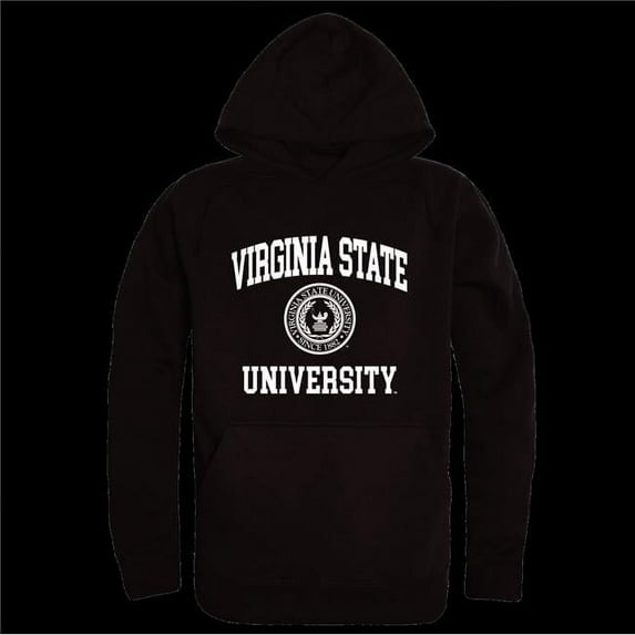 W Republic 569-600-BLK-03 Virginia State University Trojans Seal Hoodie, Black - Large