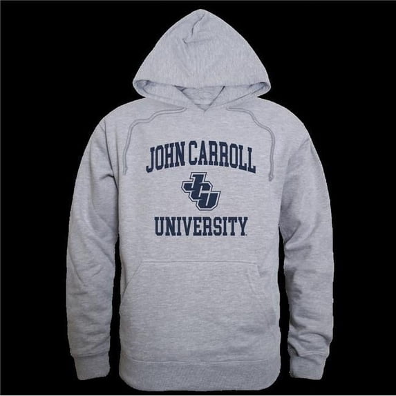 W Republic 569-694-HGY-02 John Carroll University Blue Streaks Seal Hoodie, Heather Grey - Medium