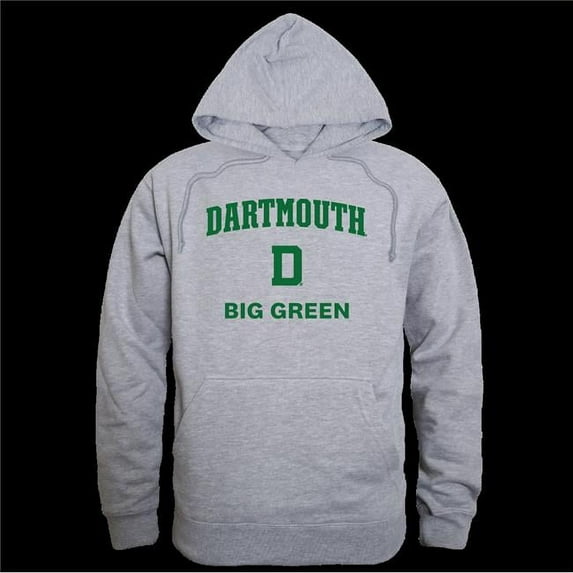 W Republic 569-705-HGY-04 Dartmouth College Big Green Seal Hoodie, Heather Grey - Extra Large