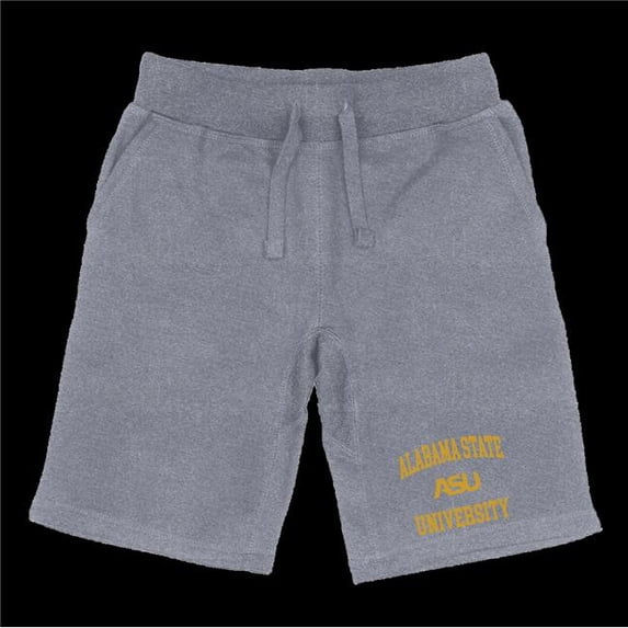 W Republic 570-102-HGY-04 Alabama State University Hornets Seal Shorts, Heather Grey - Extra Large