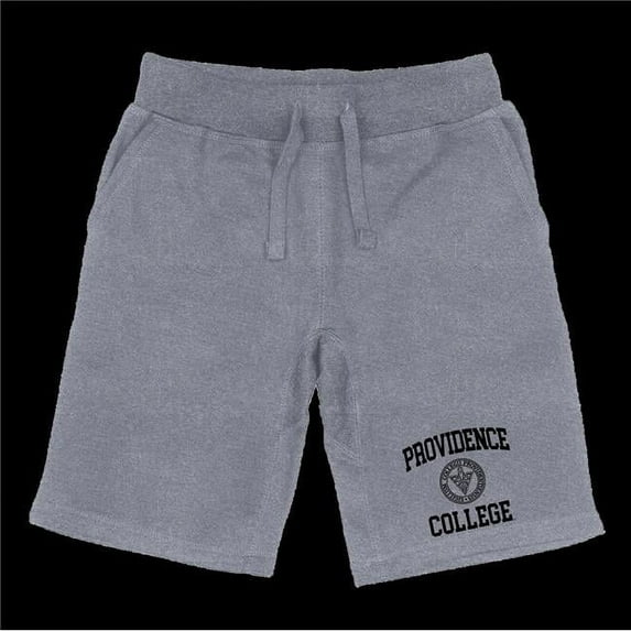 W Republic 570-230-HGY-04 Providence College Friars Seal Shorts, Heather Grey - Extra Large