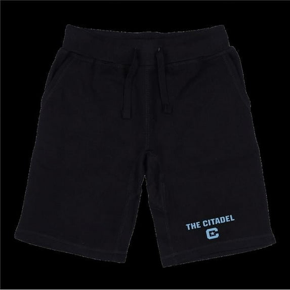 W Republic 570-239-BLK-05 Citadel Military College Bulldogs Seal Shorts, Black - 2XL