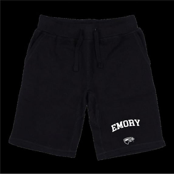 W Republic 570-299-BLK-05 Emory University Eagles Seal Shorts, Black - 2XL