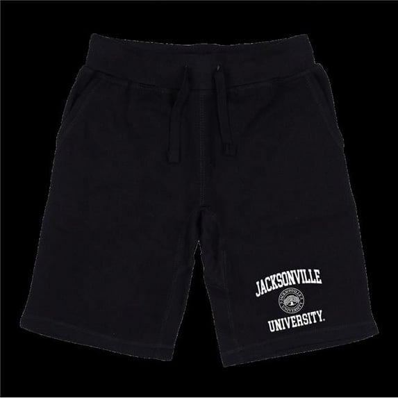 W Republic 570-318-BLK-05 Jacksonville University Dolphins Seal Shorts, Black - 2XL