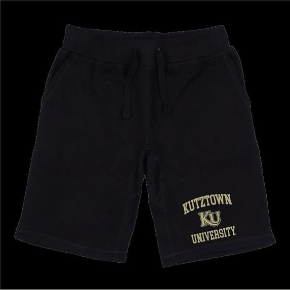 W Republic 570-321-BLK-04 Kutztown University of Pennsylvania Avalanche Seal Shorts, Black - Extra Large