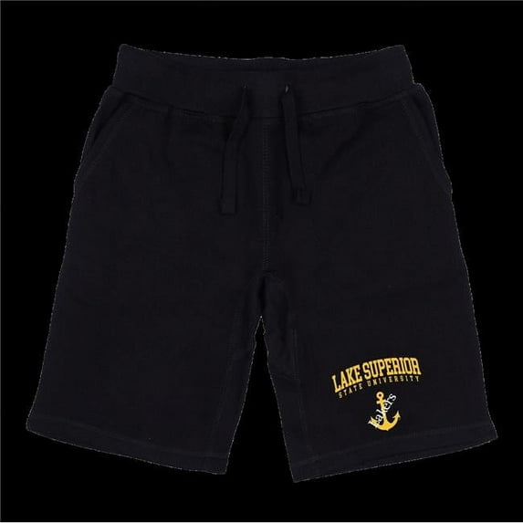 W Republic 570-325-BLK-01 Lake Superior State University Lakers Seal Shorts, Black - Small
