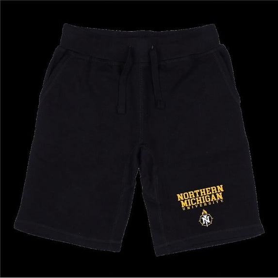 W Republic 570-357-BLK-02 Northern Michigan Universityn Wildcats Seal Shorts, Black - Medium