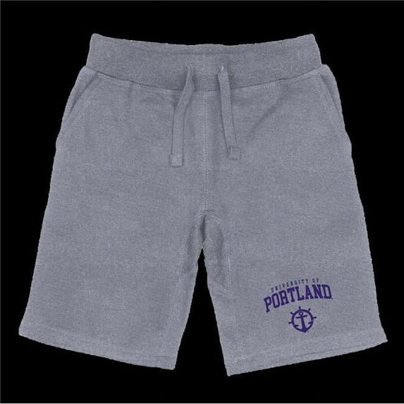 W Republic 570-363-HGY-05 University of Portland Pilots Seal Shorts, Heather Grey - 2XL