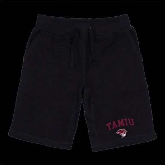W Republic 570-491-BLK-01 Texas A&M International University DustDevils Seal Shorts, Black - Small