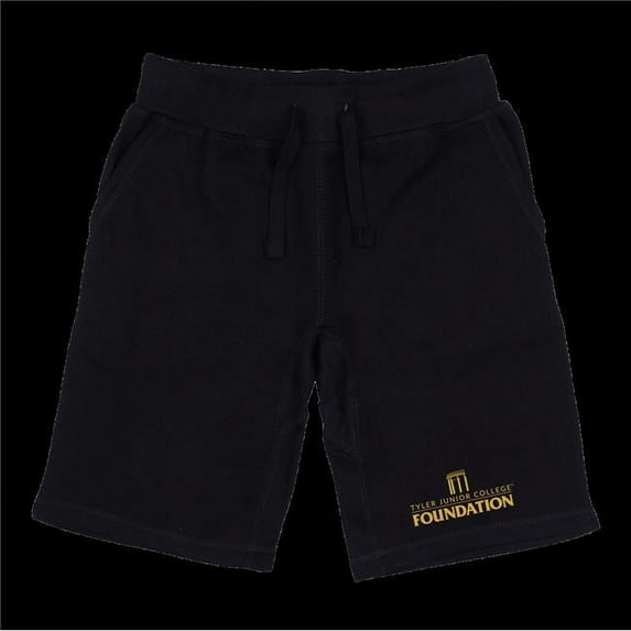 W Republic 570-680-BLK-02 Tyler Junior College Apaches Seal Shorts, Black - Medium