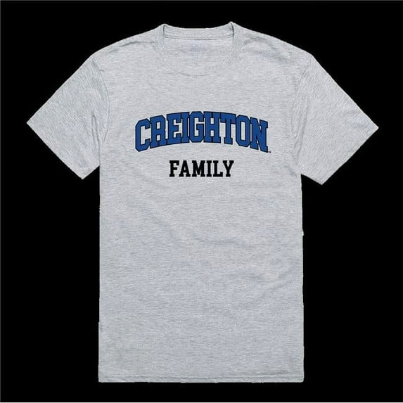 W Republic 571-118-HGY-04 Creighton University Bluejays Family T-Shirt, Heather Grey - Extra Large