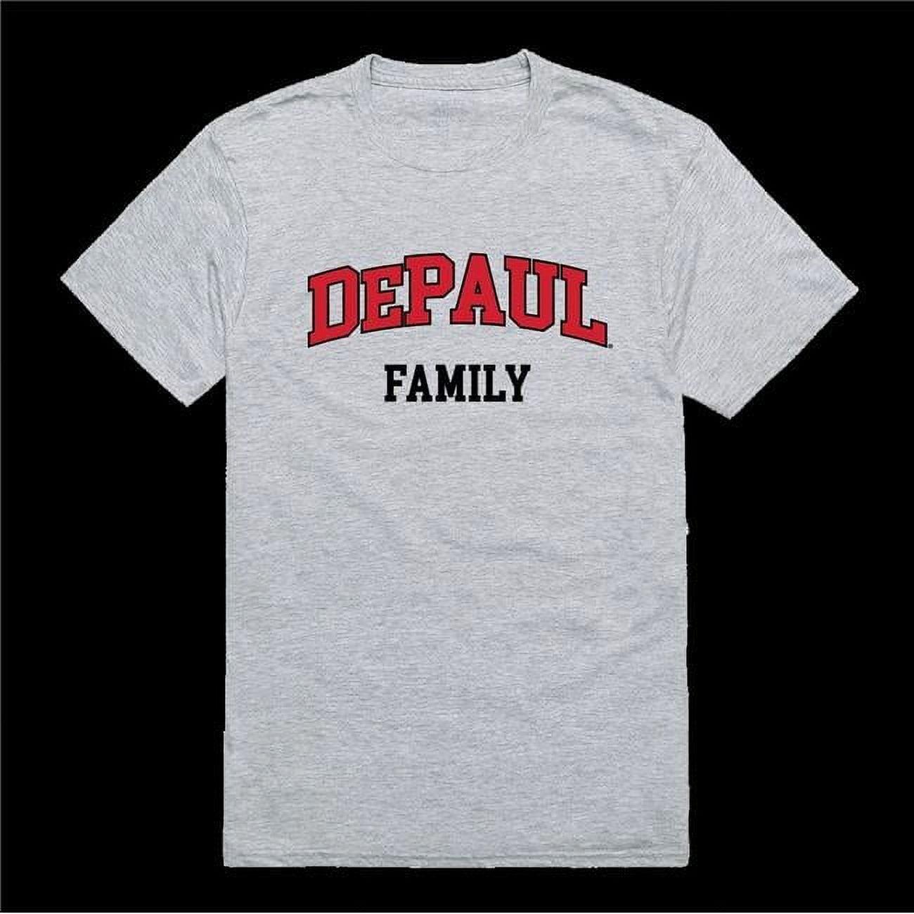 DePaul University Blue Demons Shield T-Shirt - Officially Licensed NCAA Apparel, Medium Heather Charcoal - View #10