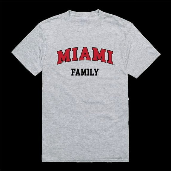 W Republic 571-131-HGY-05 Miami University, Ohio RedHawks Family T-Shirt, Heather Grey - 2XL