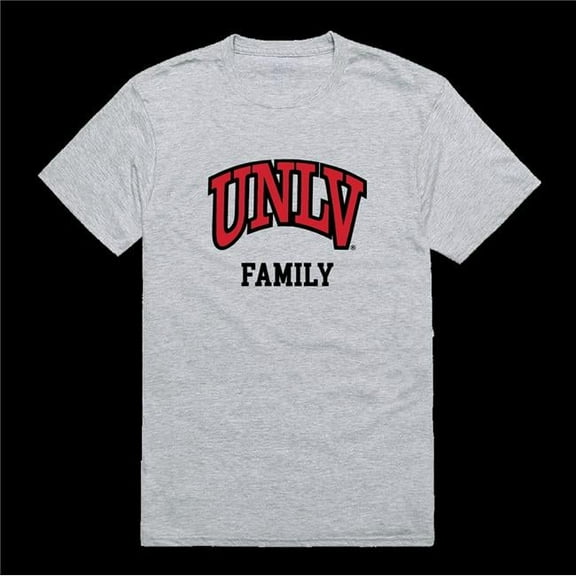 W Republic 571-137-HGY-04 University of Nevada, Las Vegas Rebels Family T-Shirt, Heather Grey - Extra Large