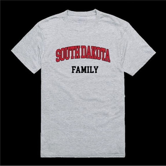 W Republic 571-148-HGY-05 University of South Dakota Coyotes Family T-Shirt, Heather Grey - 2XL