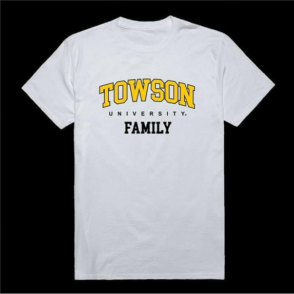 W Republic 571-153-WHT-05 Towson University Tigers Family T-Shirt, White - 2XL