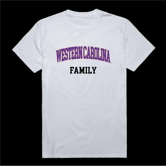 W Republic 571-156-WHT-04 Western Carolina University Catamounts Family T-Shirt, White - Extra Large