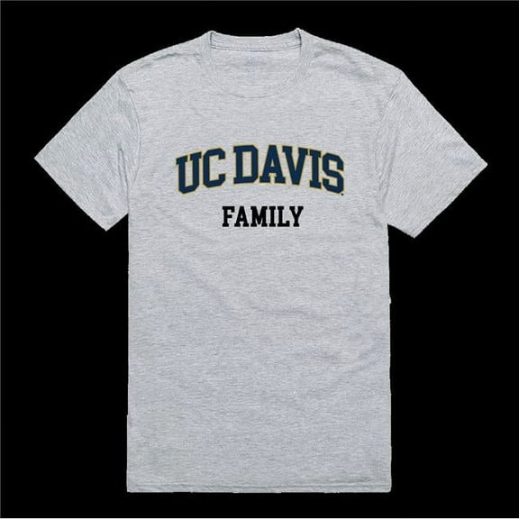 W Republic 571-161-HGY-02 University of California, Davis Aggies Family T-Shirt, Heather Grey - Medium